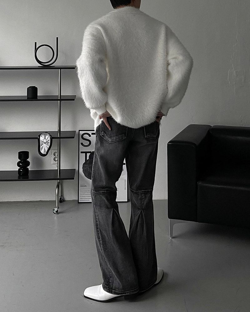 OA Blanc Angora Pocket Zip-Up (3 colors)