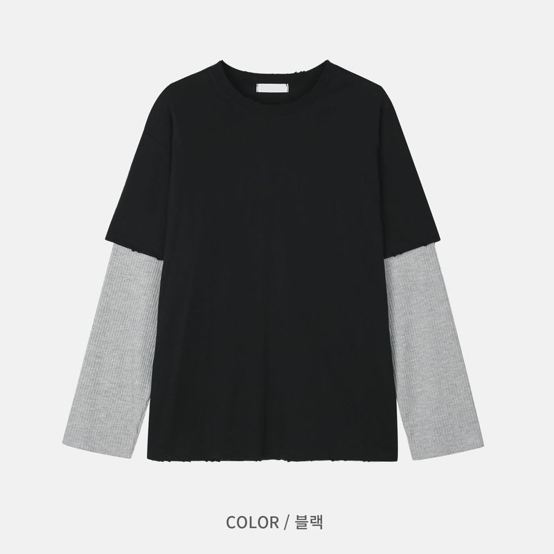 Bebe Waffled Layered Longsleeve
