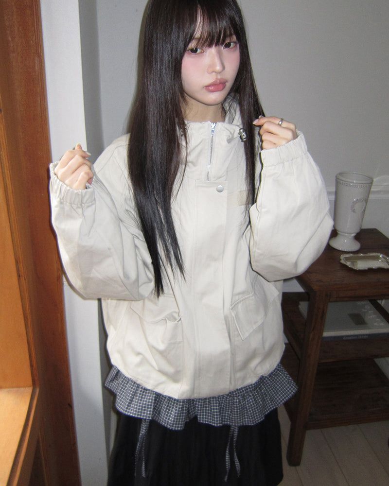 WONDER WONDER(ワンダーワンダー)の「Kaon Casual Cotton Hoodie Jumper(Jackets/Outerwear)」
