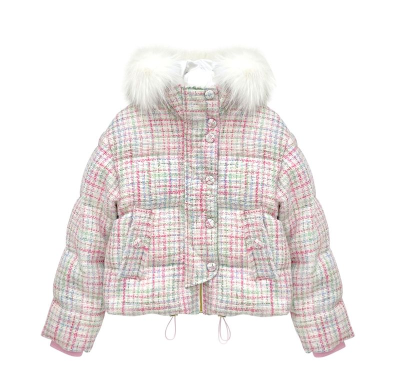 Tweed down jacket