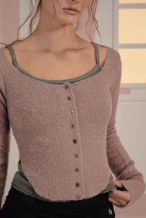 Kate cardigan - deep pink
