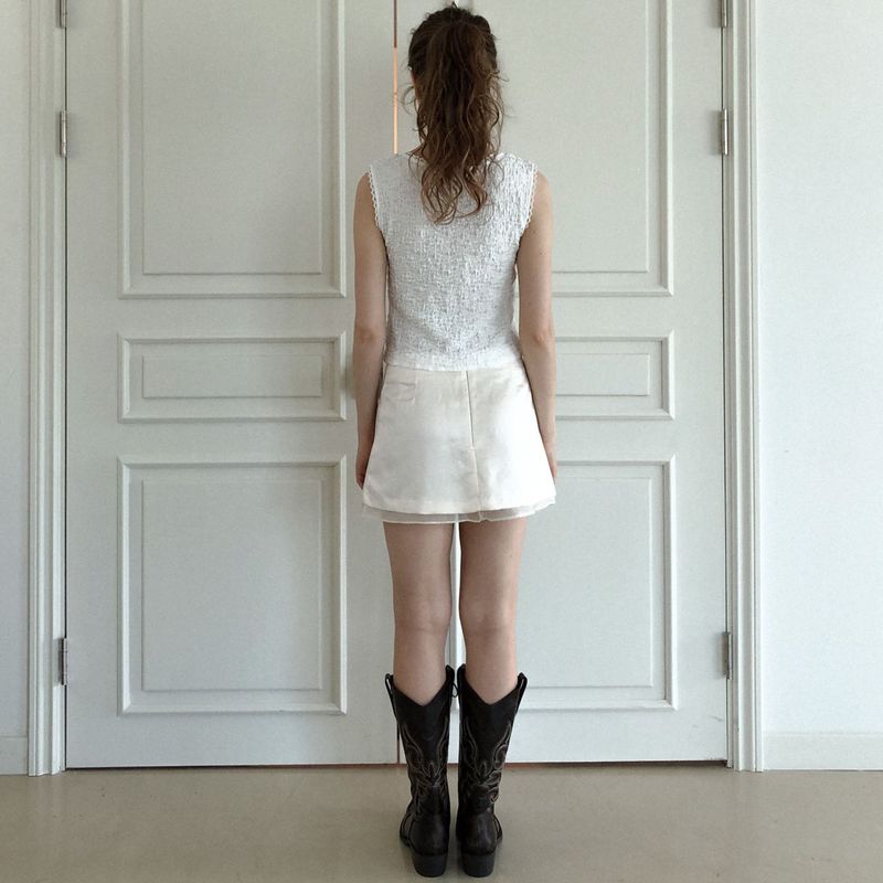 Fors sleeveless blouse (white)