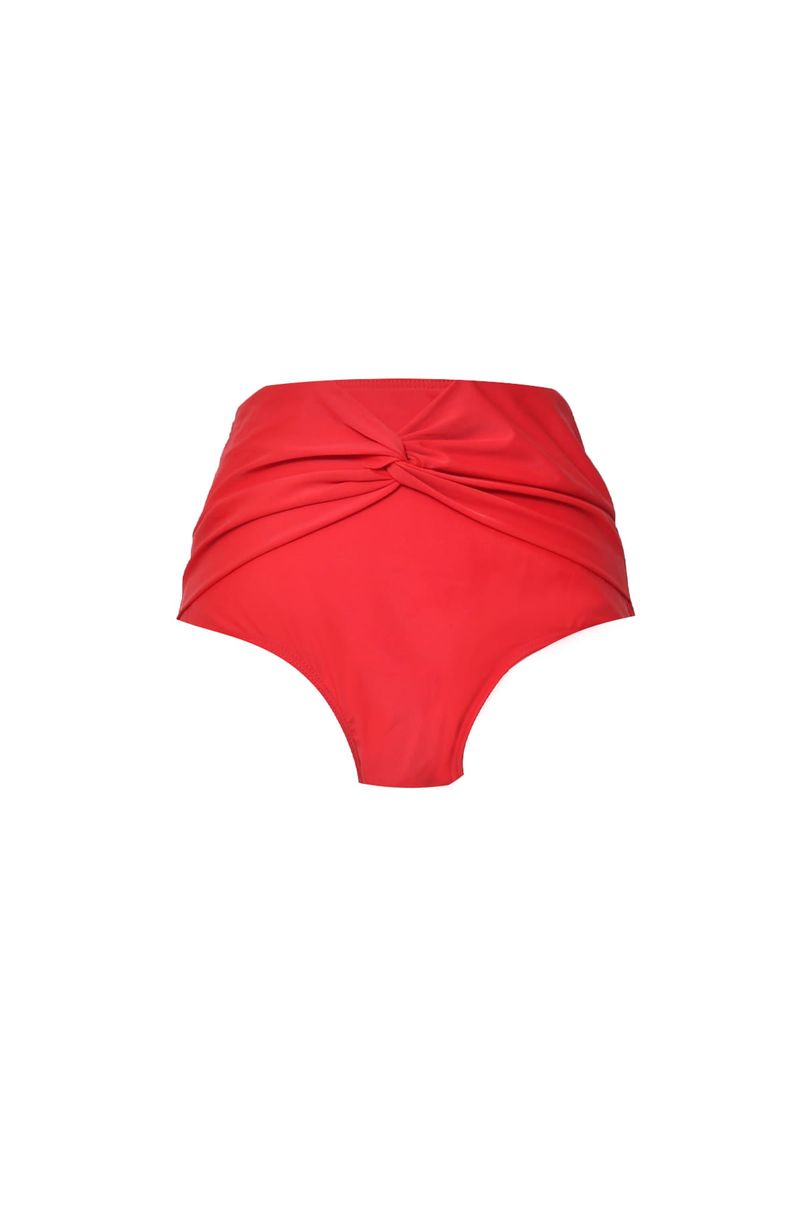 twist bikini shorts (red)