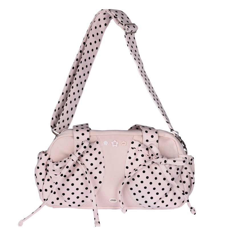 Dot button bag_indi pink