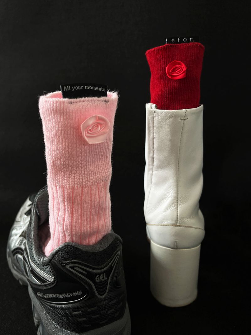 Rose Tabi Socks Long