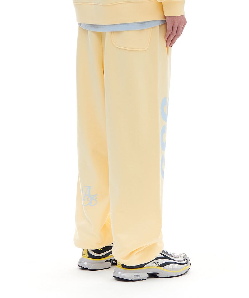 939 ロゴスウェットパンツ (LEMON) 