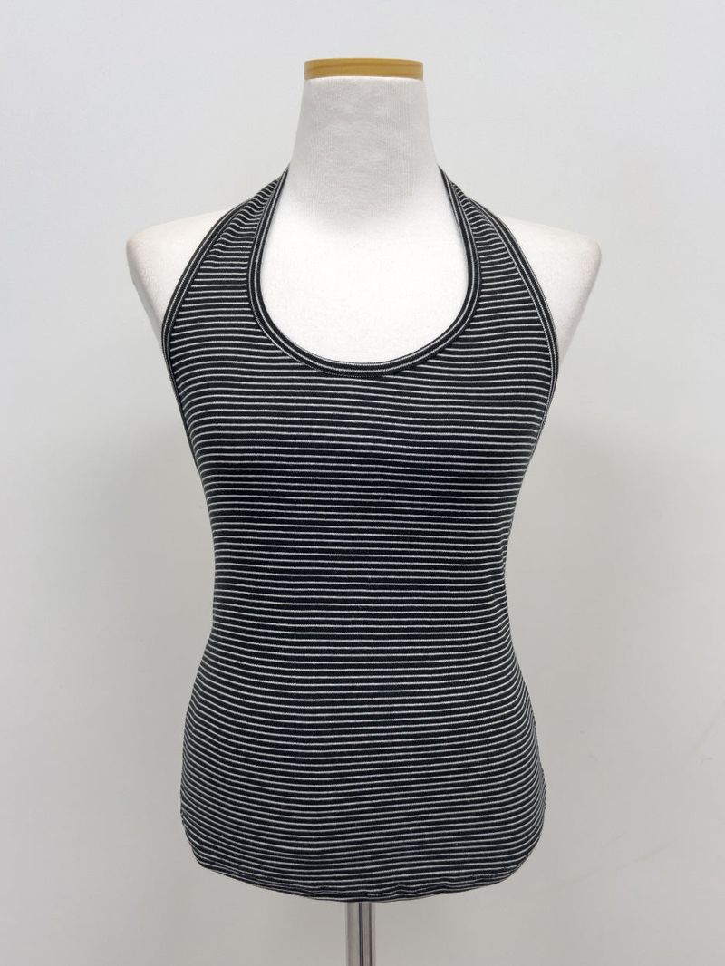 Striped Halterneck Sleeveless