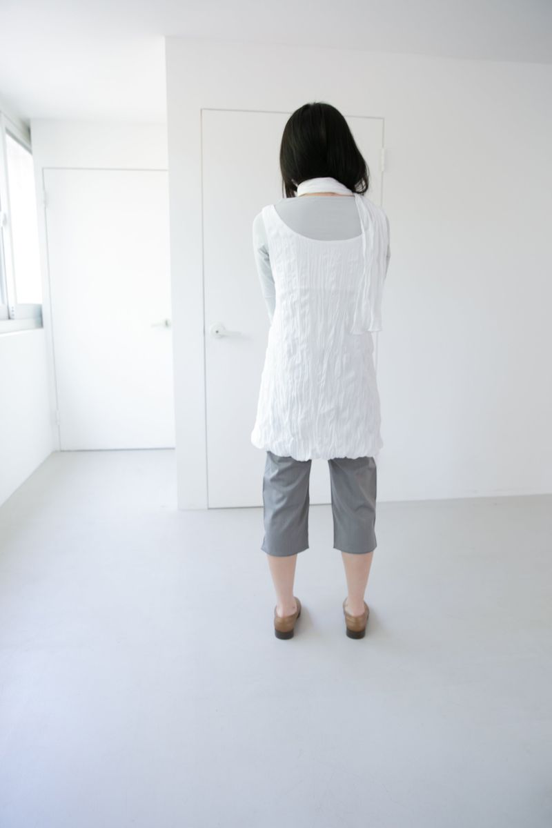 wrinkle scarf sleeveless ops(3colors)