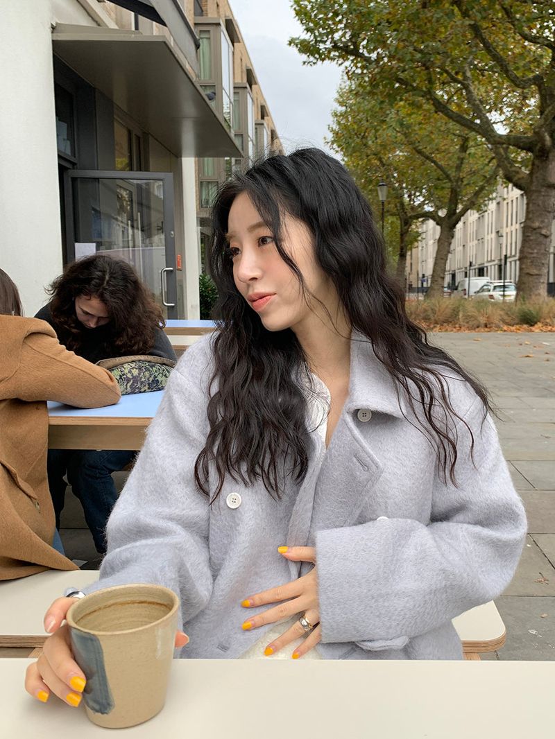 [MADE] Tion Mohair Handmade Pe Coat