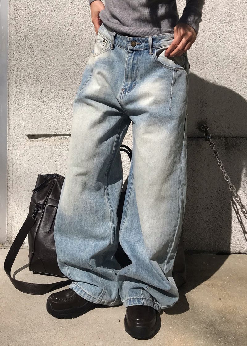  DART WIDE WASHING DENIM