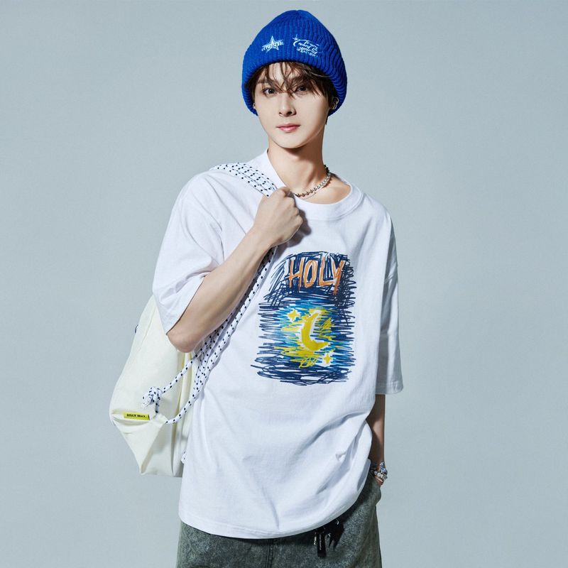 HOLYNUMBER7 X DKZ EMBROIDERY BEANIE_BLUE