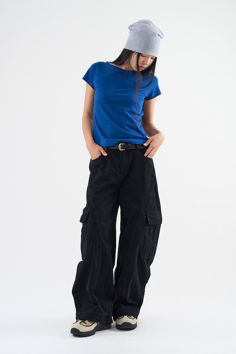 Balloon detail cargo pants