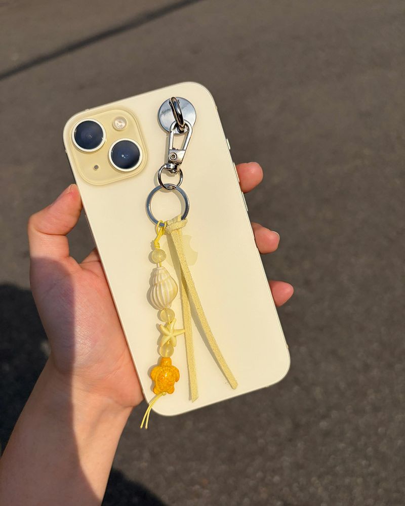 Piece of sea key chain