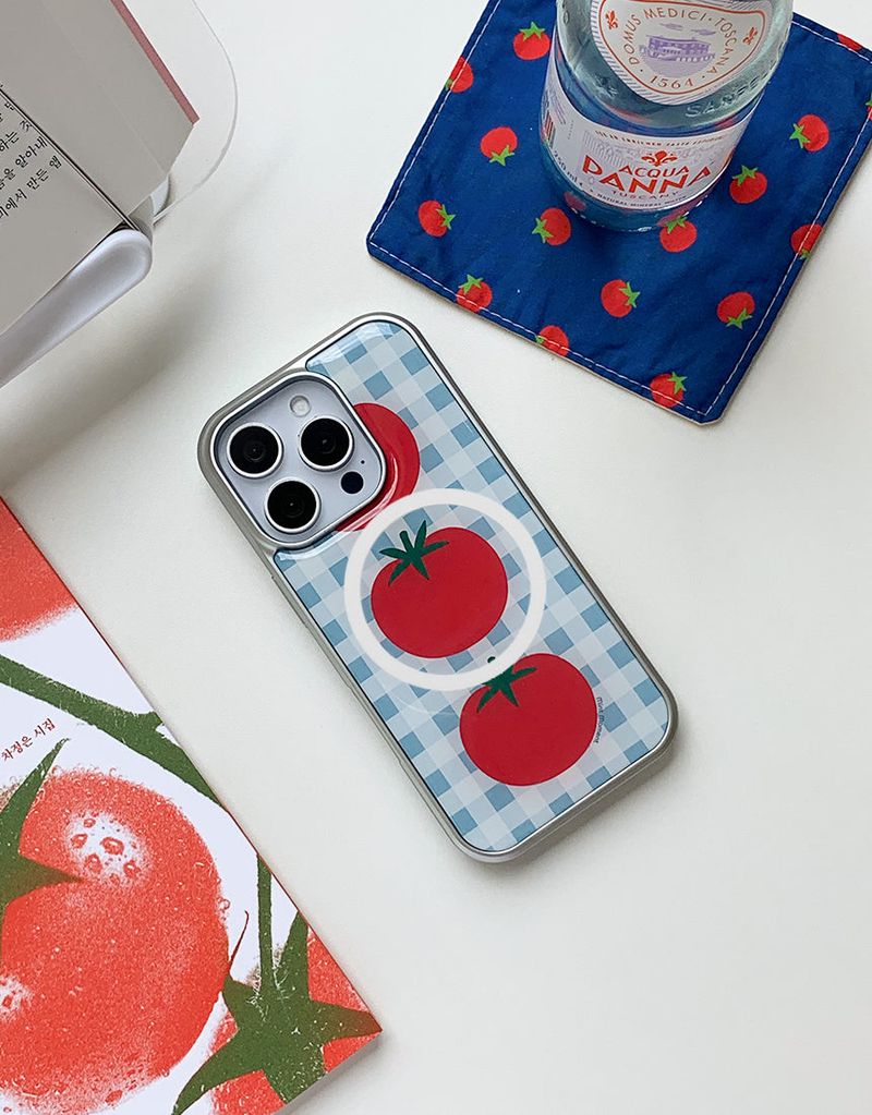  [MADE]トマトソーダ シルバーエポキシ MagSafe iPhoneケース