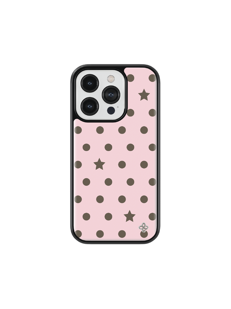 [Glass] Chocolate Dot Case (Mag safe)