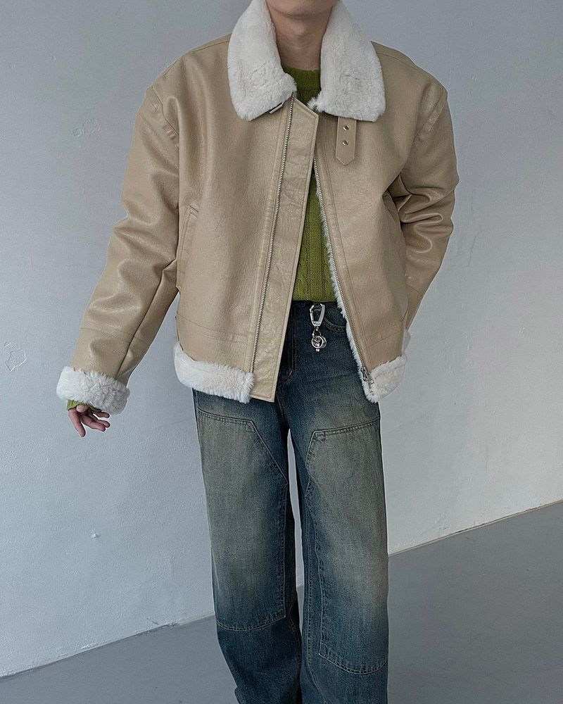 ECT bold Oversized fit suede jacket (3 colors)