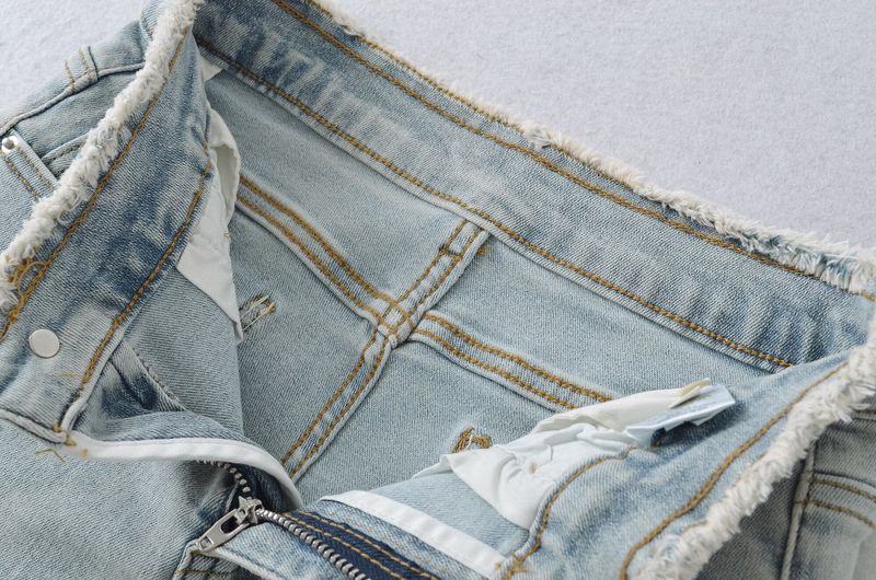 Lena Ribbon Denim Shorts
