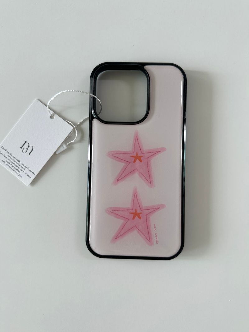pink star phone case