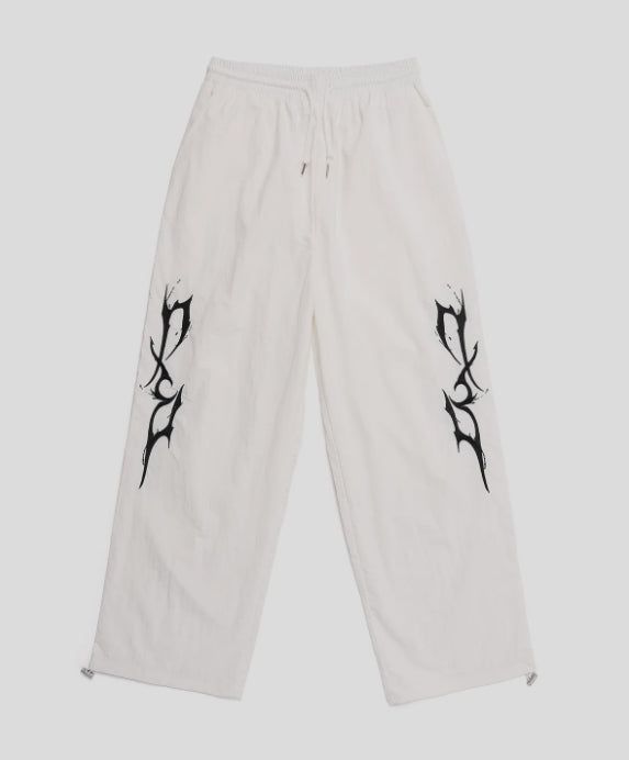 THUNDER EMBROIDERY LOGO STRING NYRON PANTS