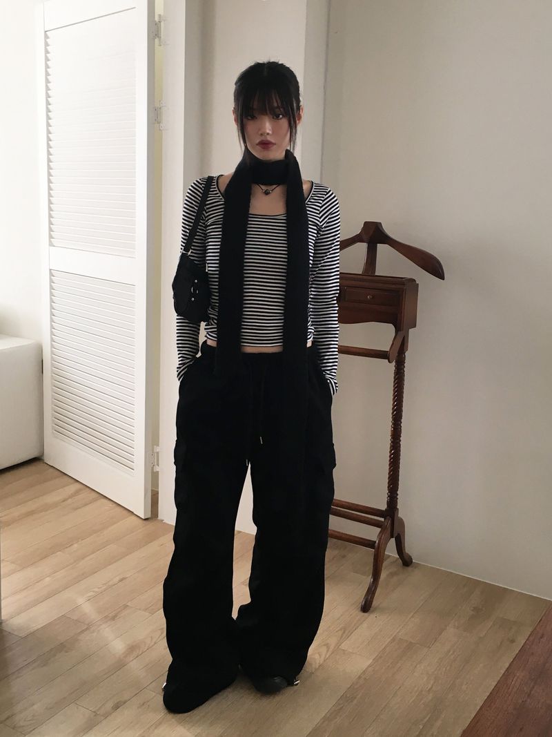Lanpi slim knit muffler