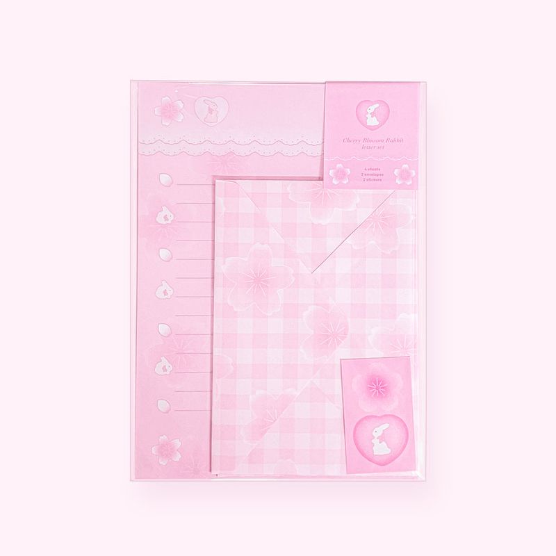 Dreamy-Lights（ドリーミーライツ）の「チェリーブロッサムラビット ♡ レターセット（スマホグッズ/小物）」