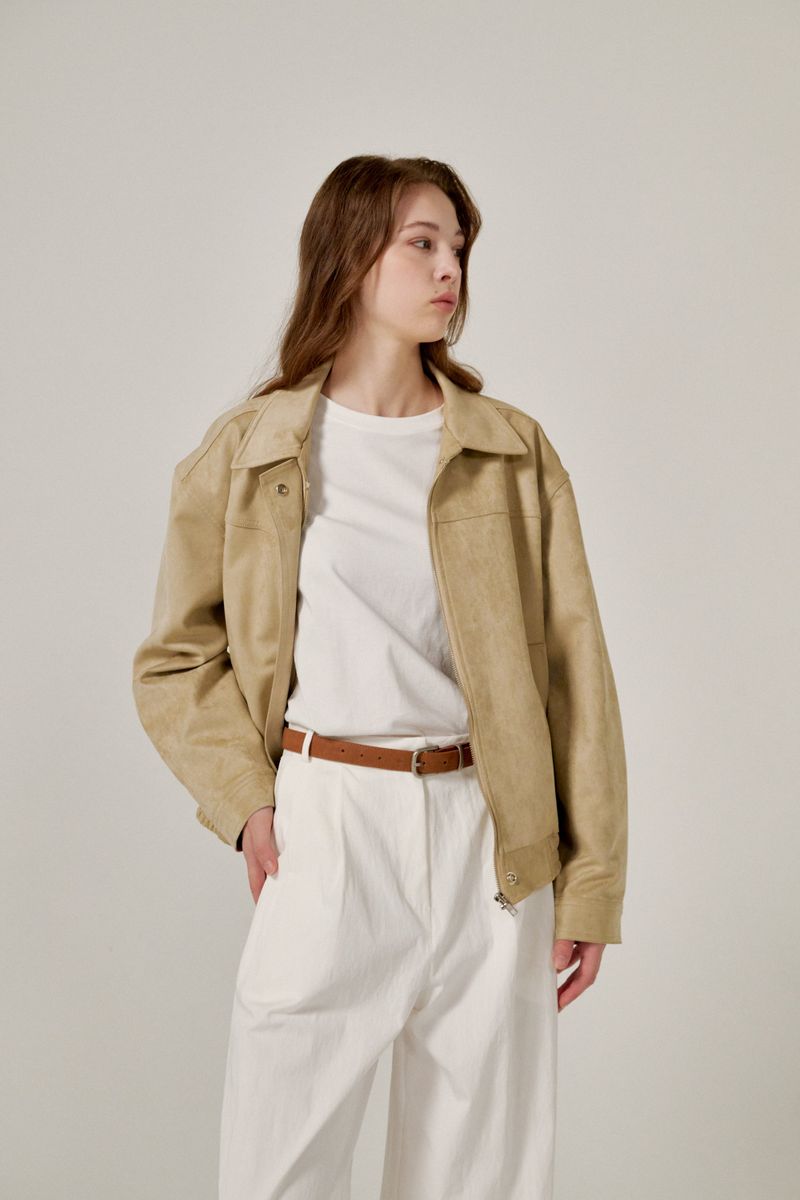 Suede jumper (Beige)