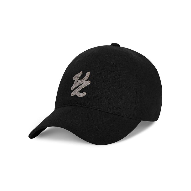 Flow VZ Leather Patch Ball Cap Black