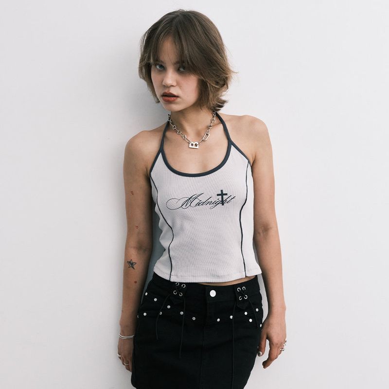 MIDNIGHT MOVE（ミッドナイトムーブ）の「line top (grey)（Tops）」