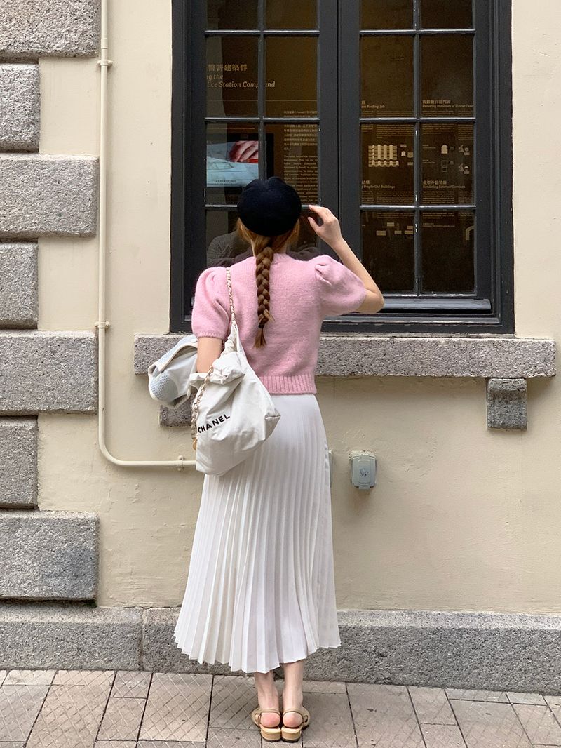 [MADE] LOVE MORE PINTUCK LONG SKIRT