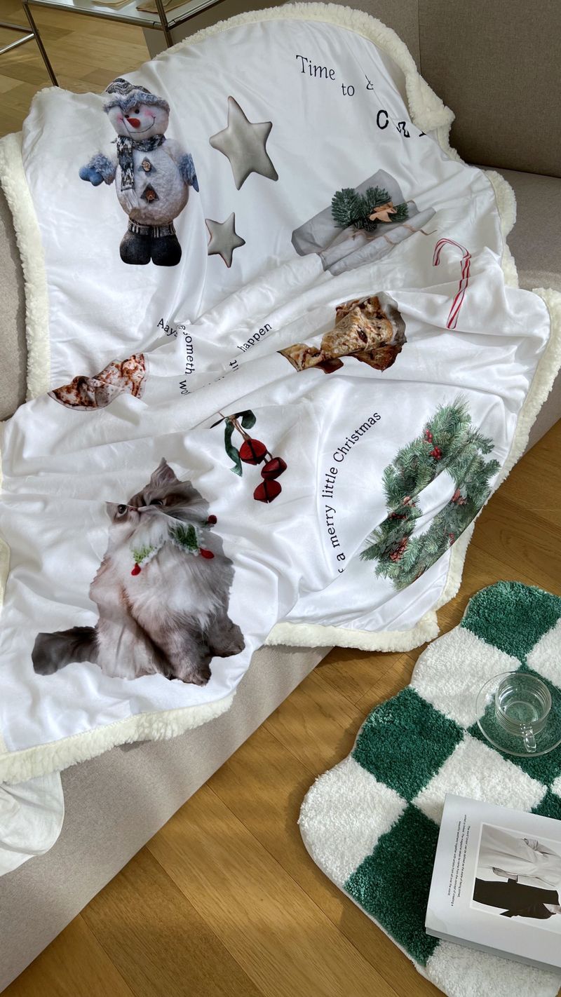 Fluffy Christmas Blanket - 100x150cm