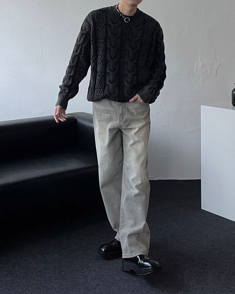 RV Pigment Cable Knit (4 colors)
