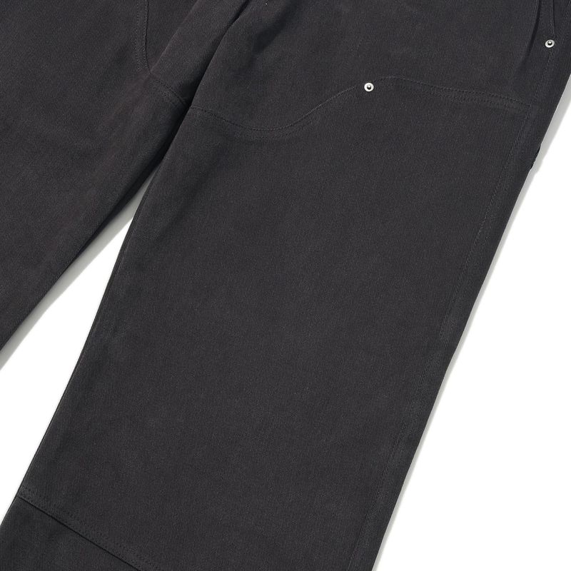 Western boots cut work pants / Charcoal