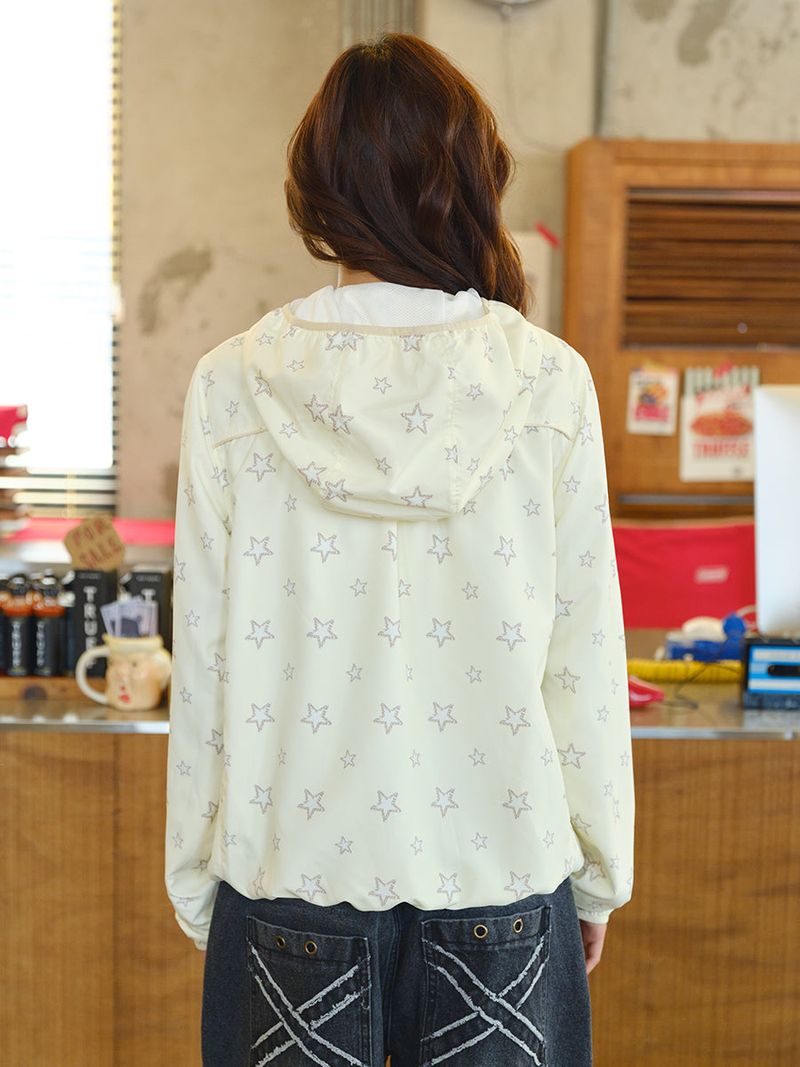 SHIRRING WINDBREAKER YELLOW