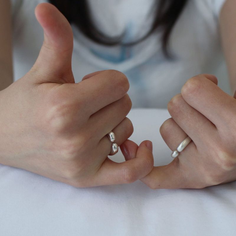 Open gem ring (Glossy)