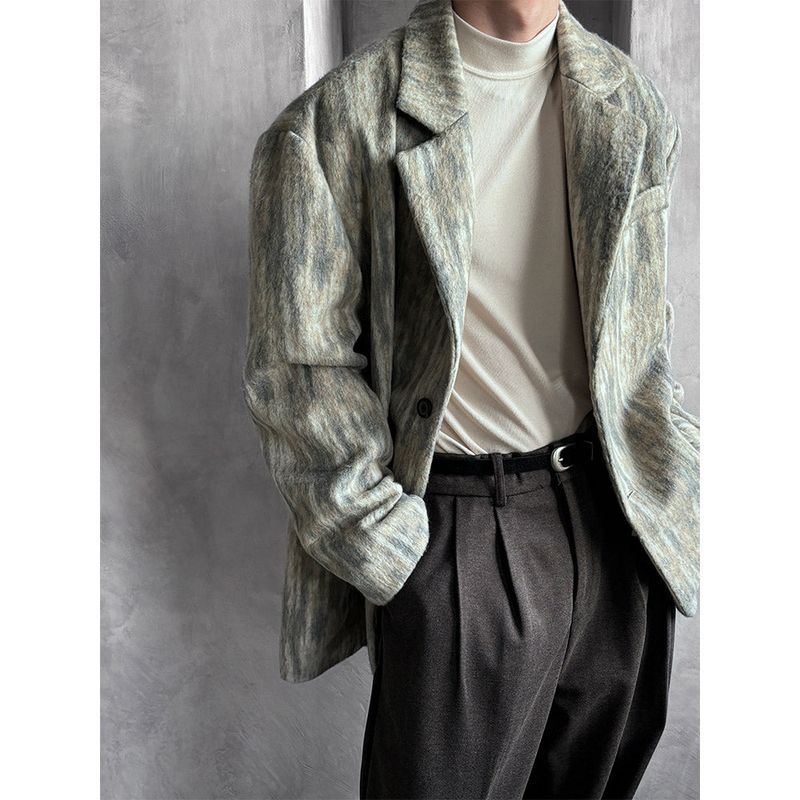 [F/W] Scratch mohair daddy fit jacket(2color)