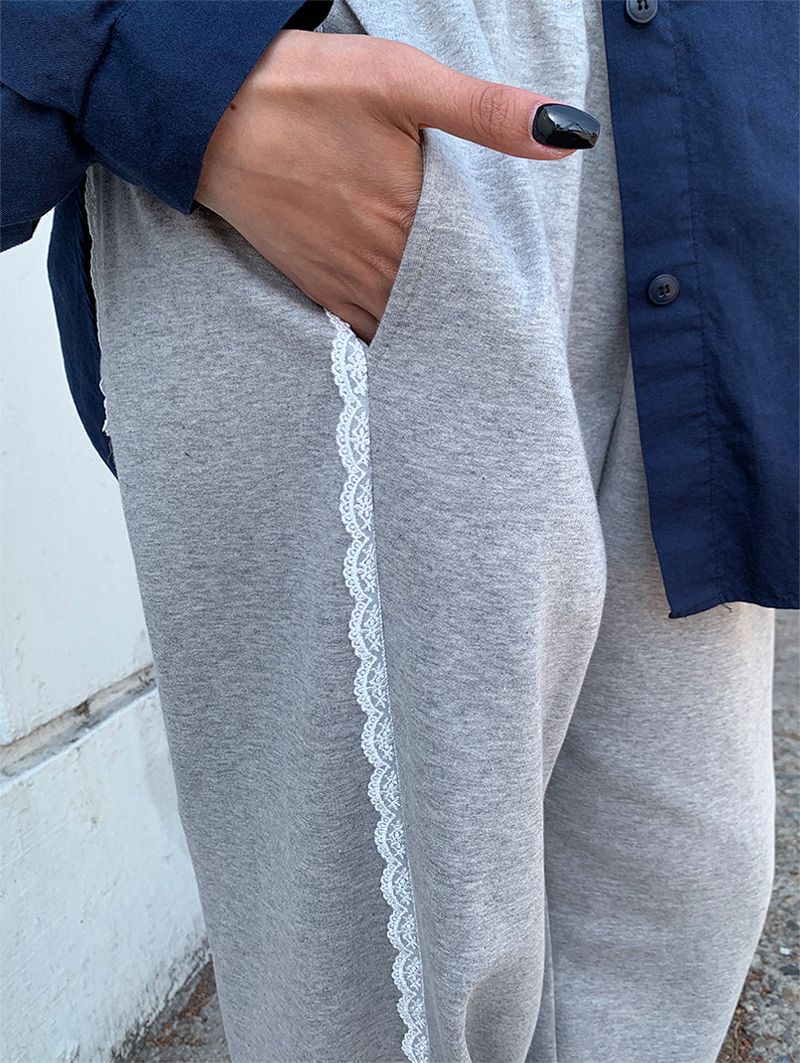 LACE LINE SWEAT PANTS (3C)
