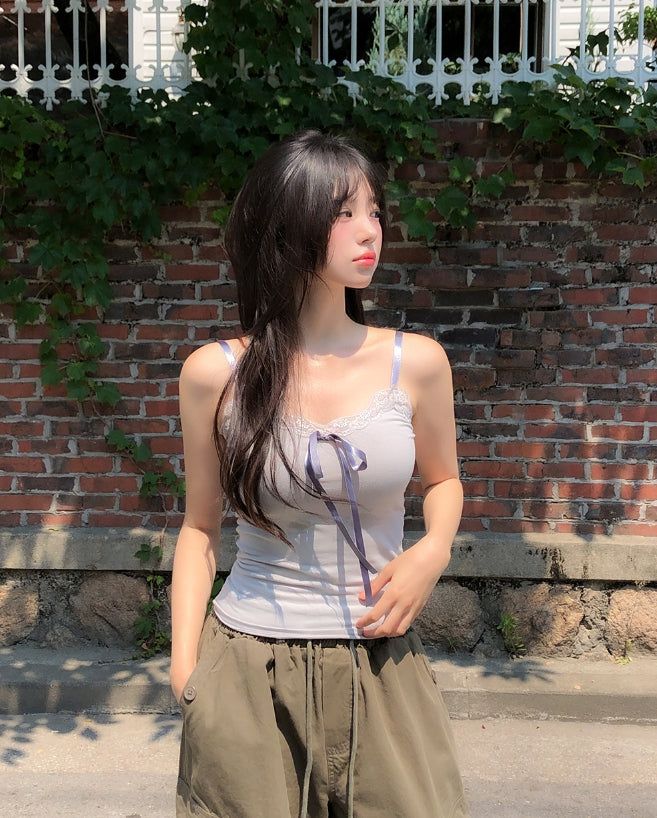 ULAN（ユレン）の「How Lace Ribbon Sleeveless（Tops）」