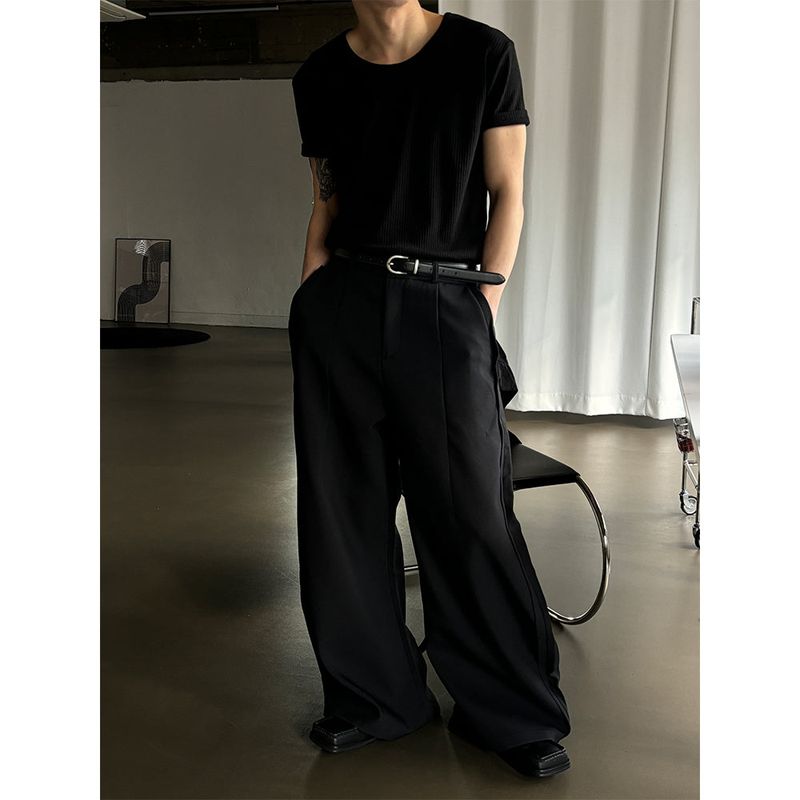  [Unisex] Wide over flare slacks(2color)
