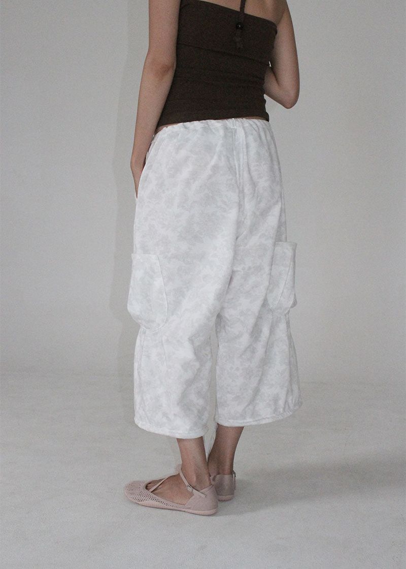 FLOWER PASTEL BERMUDA PANTS
