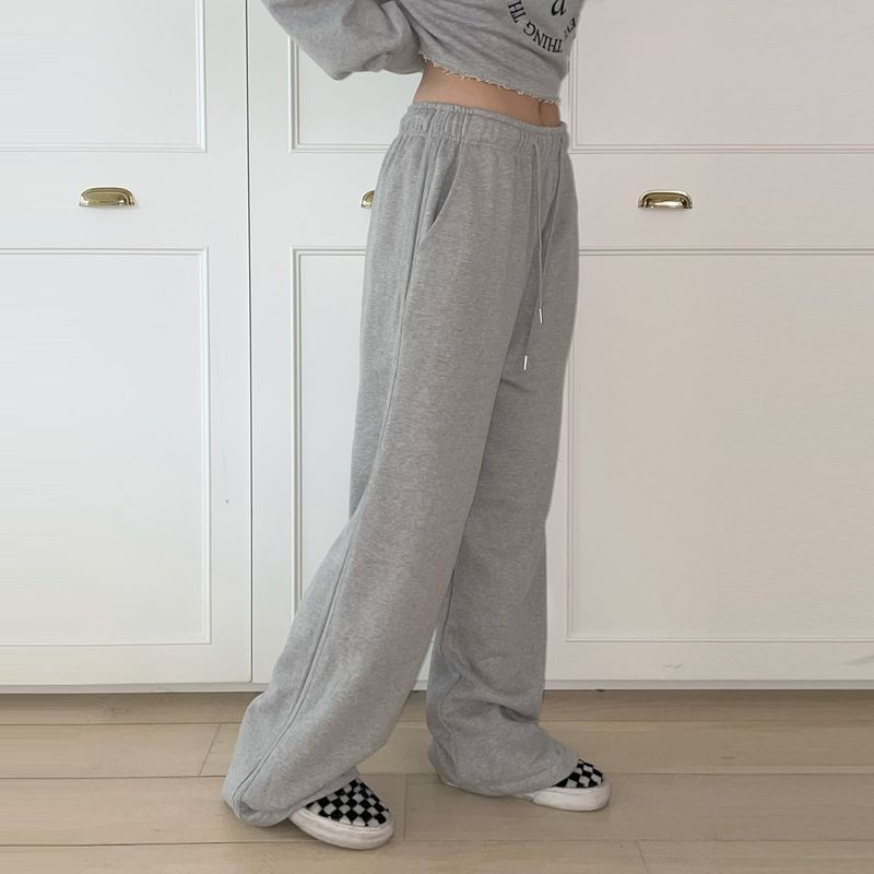 LOGO STITCH LINE WIDE BANDING PANTS