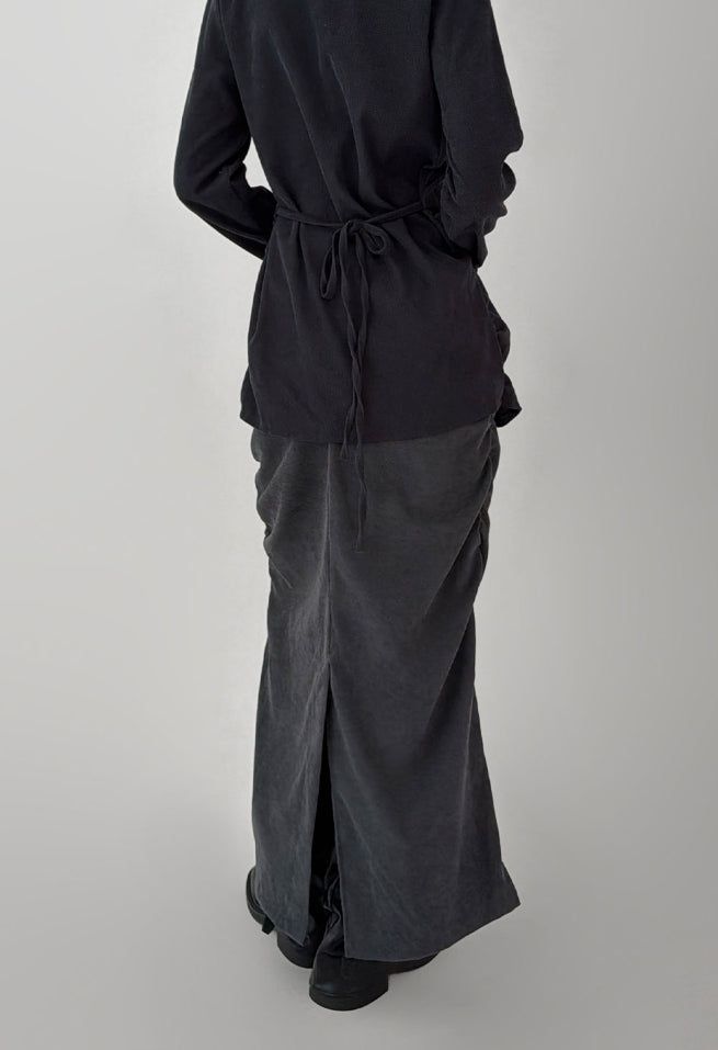 SHIRRING LONG SKIRT