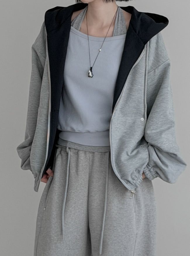 mnem（ムネム）の「(Unisex) Duty Reversible Nylon Hood Zip-Up（Tops）」