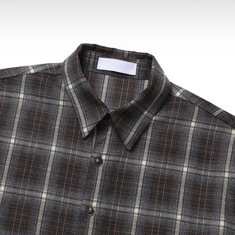 Plaid Loose Check Shirt (No.853)