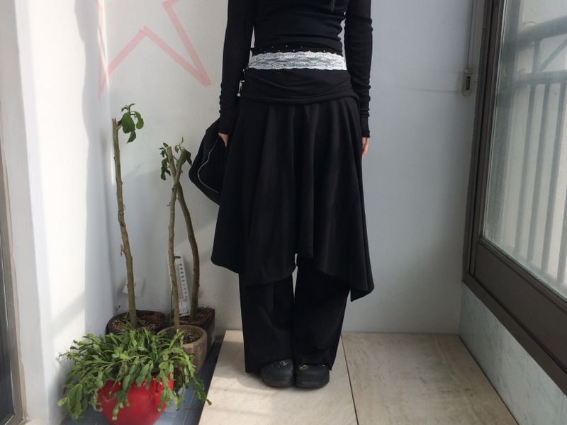 flared ribbon skirt
