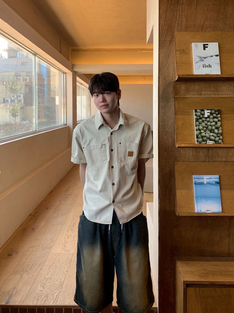 Chiba Patchwork Short Sleeve Shirt