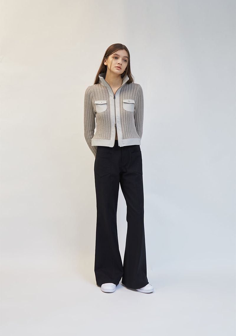 FRONT POCKET FLARE PANTS