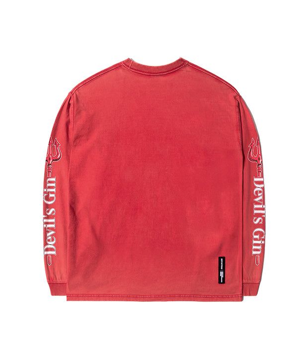 RG Kiss & Risk Washed Long Sleeve (Red)