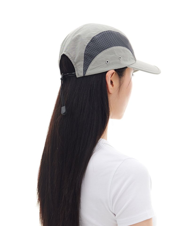 SMALL LOGO MESH CAMP CAP (GRAY)