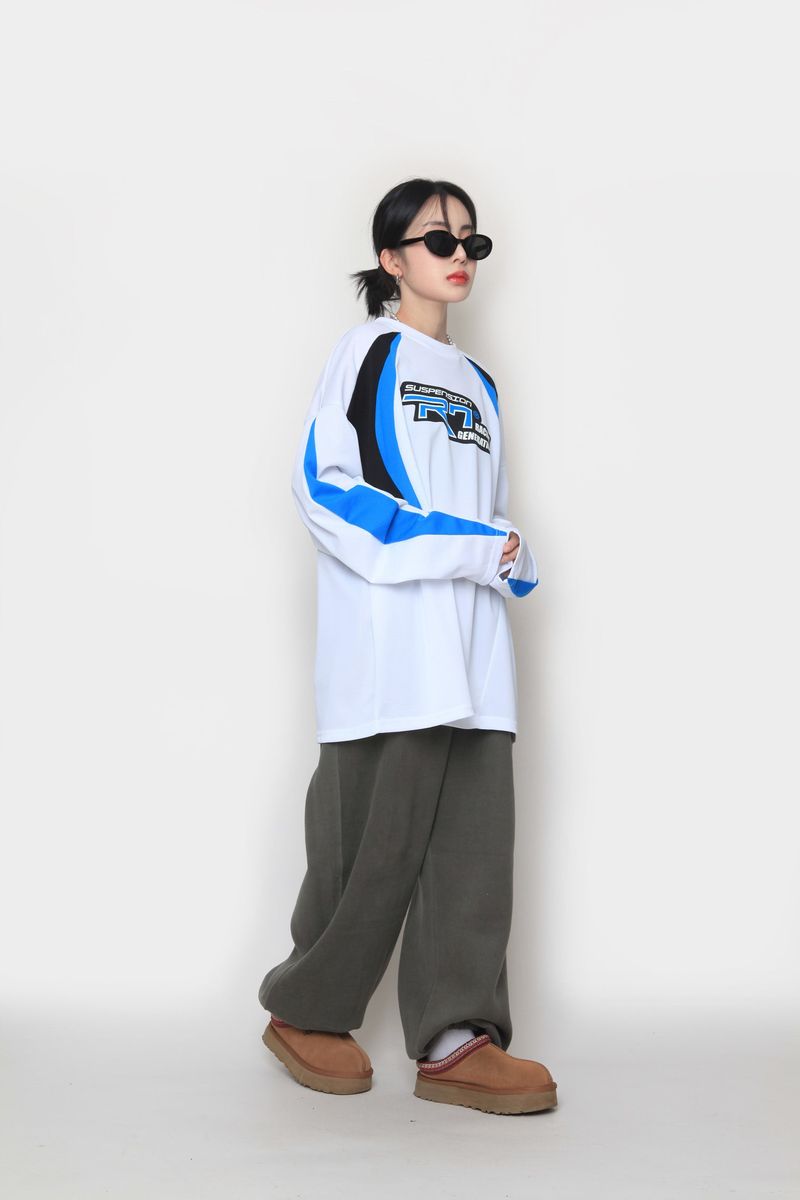 wool fluff balloon jogger pants