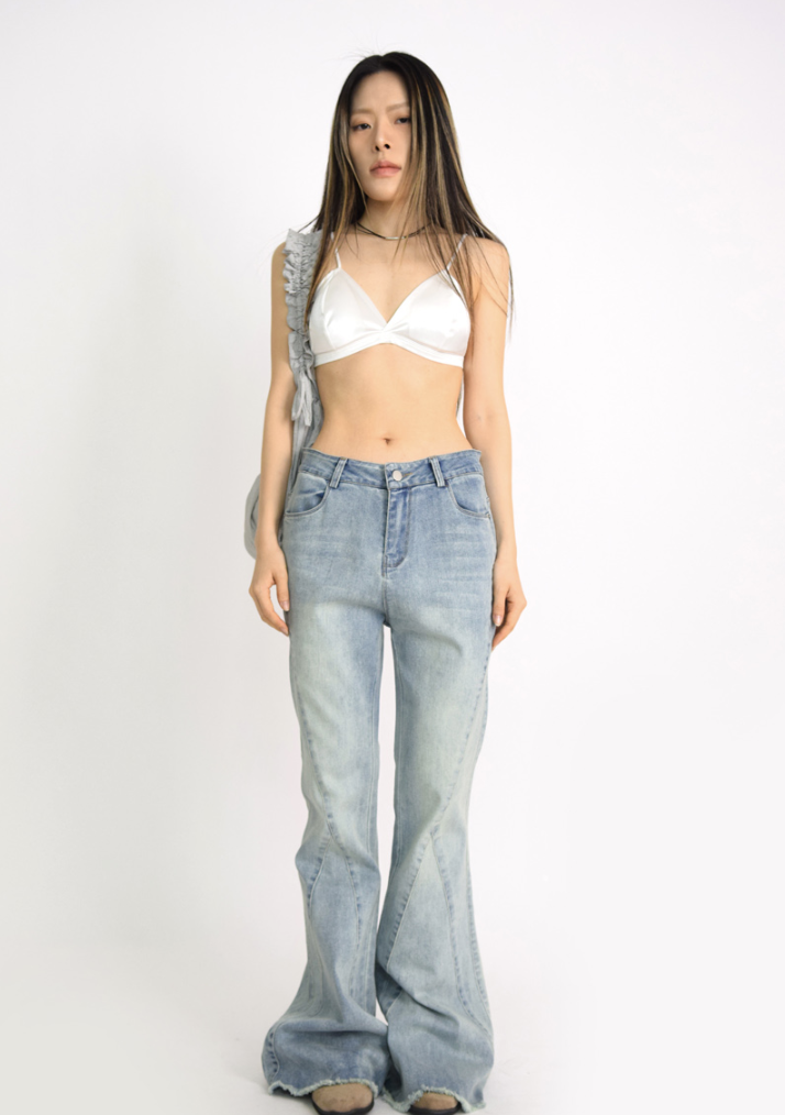 satin sense top(2color)
